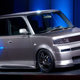 A prototype of what would later be called the Scion xB, previewed as the bbX, shown during Scion’s debut at the 2002 New York International Auto Show.